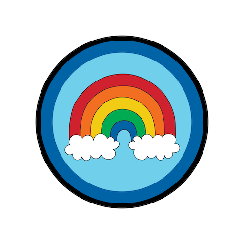 Cook the Rainbow Rainbow Patch for Folder