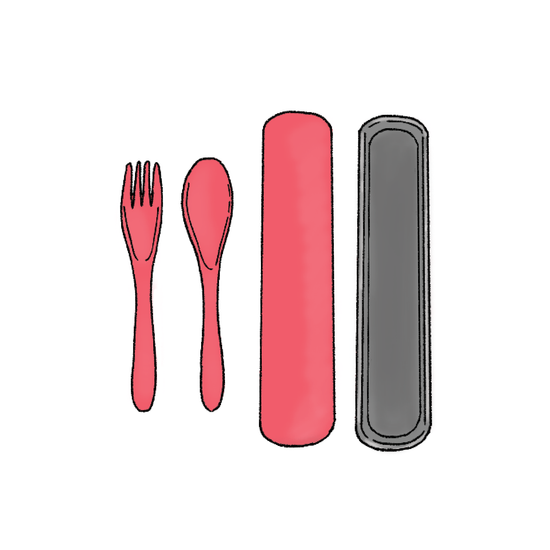 Lunchtime Love Utensil Set